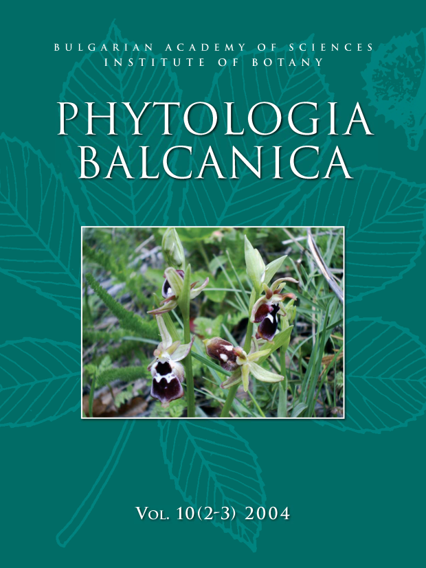 Phytologia Balcanica Cover Page image