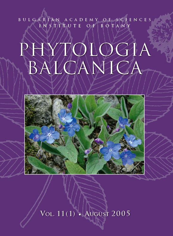 Phytologia Balcanica Cover Page image