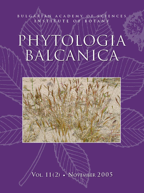 Phytologia Balcanica Cover Page image