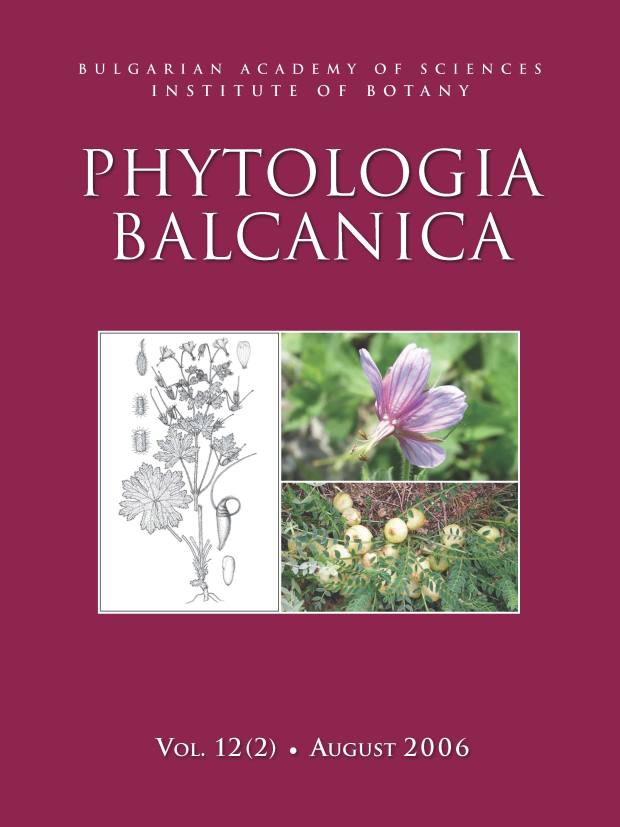 Phytologia Balcanica Cover Page image