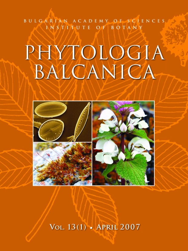 Phytologia Balcanica Cover Page image