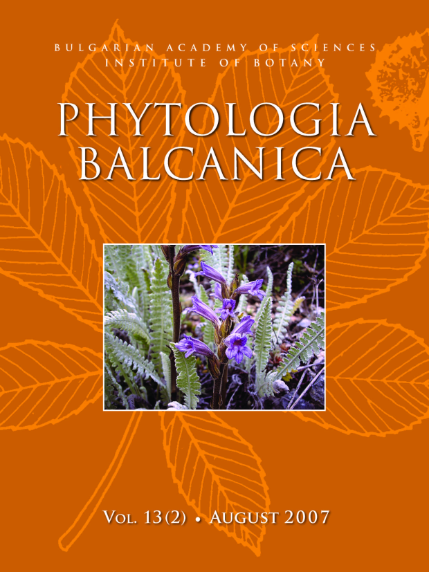 Phytologia Balcanica Cover Page image