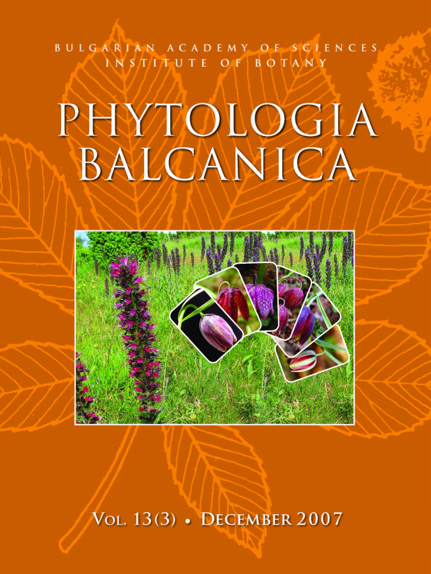 Phytologia Balcanica Cover Page image