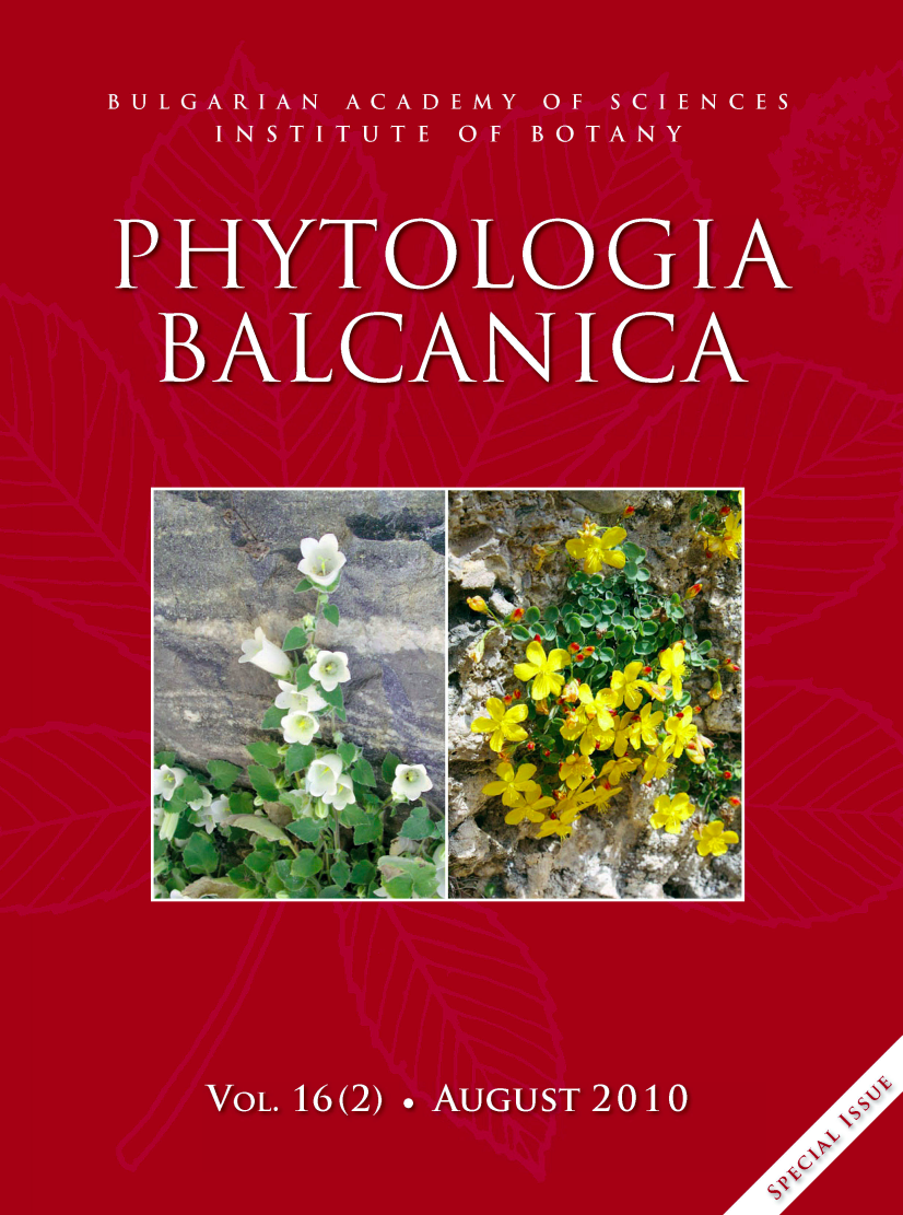 Phytologia Balcanica Cover Page image