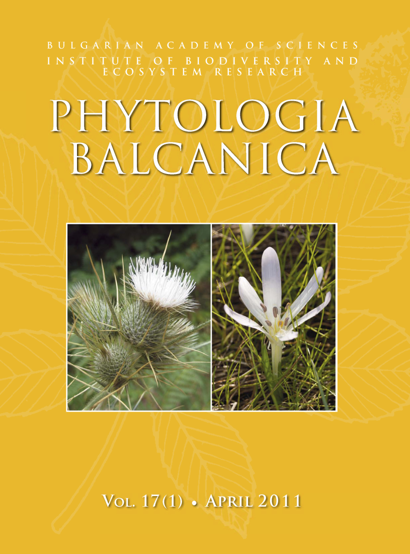 Phytologia Balcanica Cover Page image