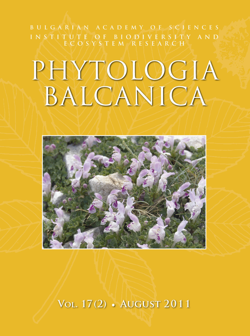 Phytologia Balcanica Cover Page image