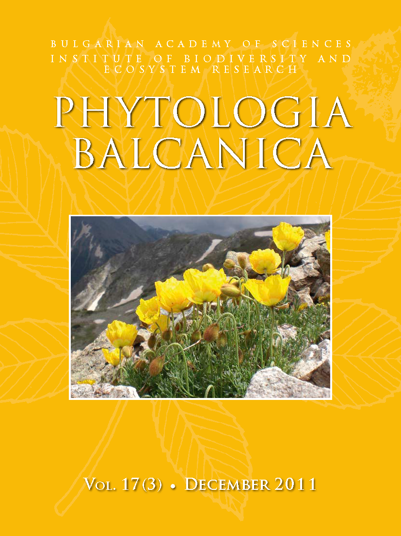 Phytologia Balcanica Cover Page image