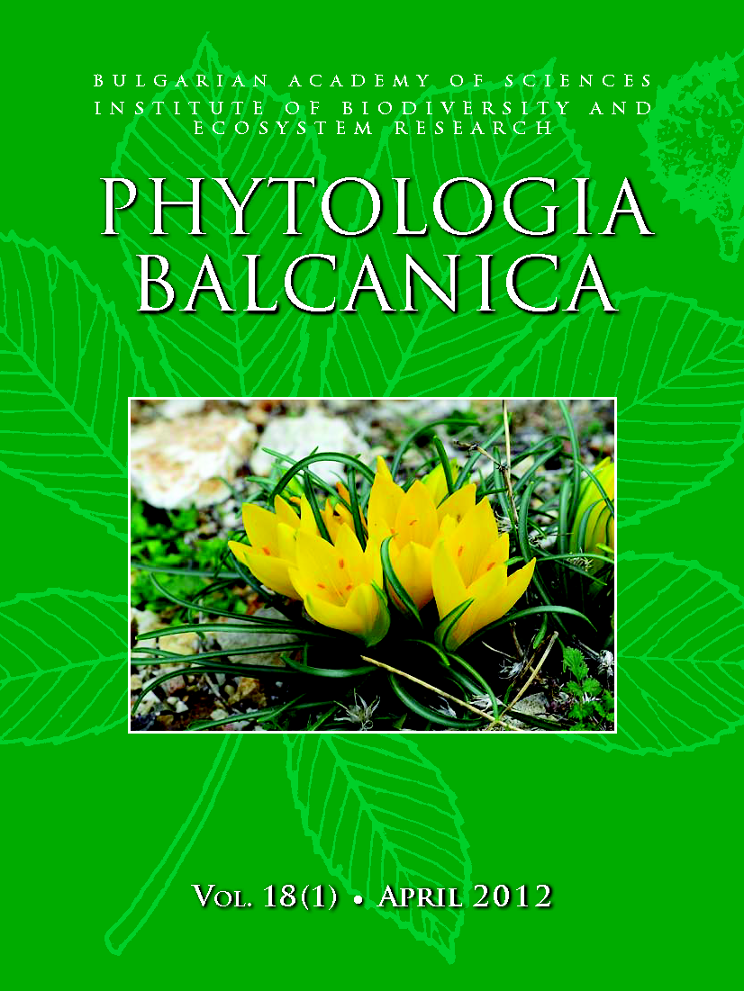 Phytologia Balcanica Cover Page image