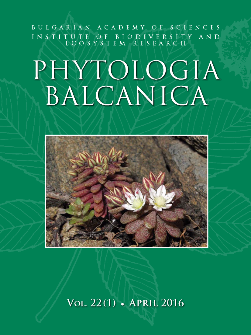 Phytologia Balcanica Cover Page image