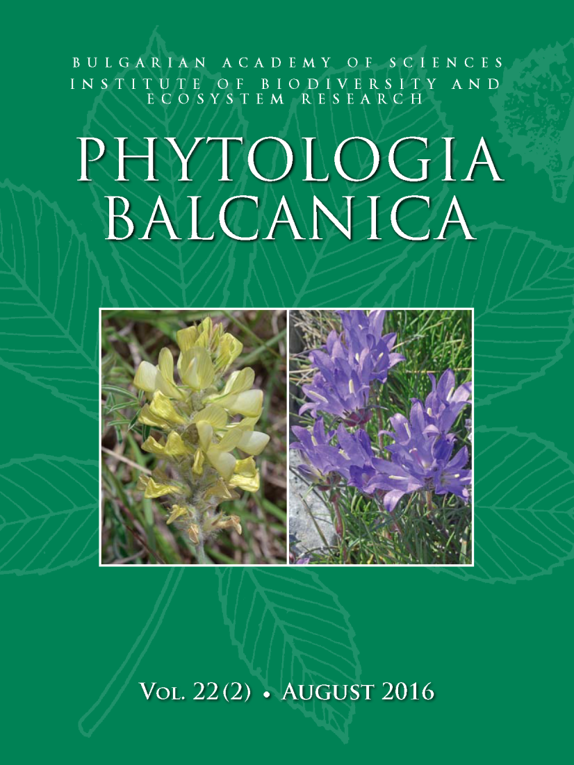 Phytologia Balcanica Cover Page image