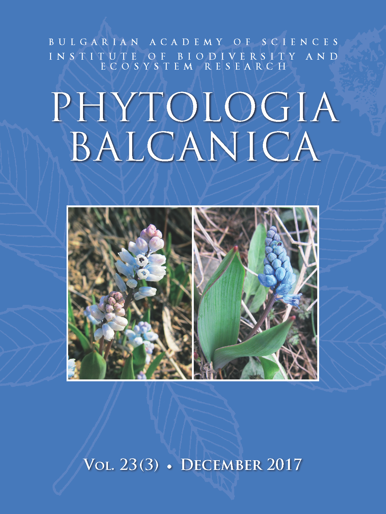 Phytologia Balcanica Cover Page image