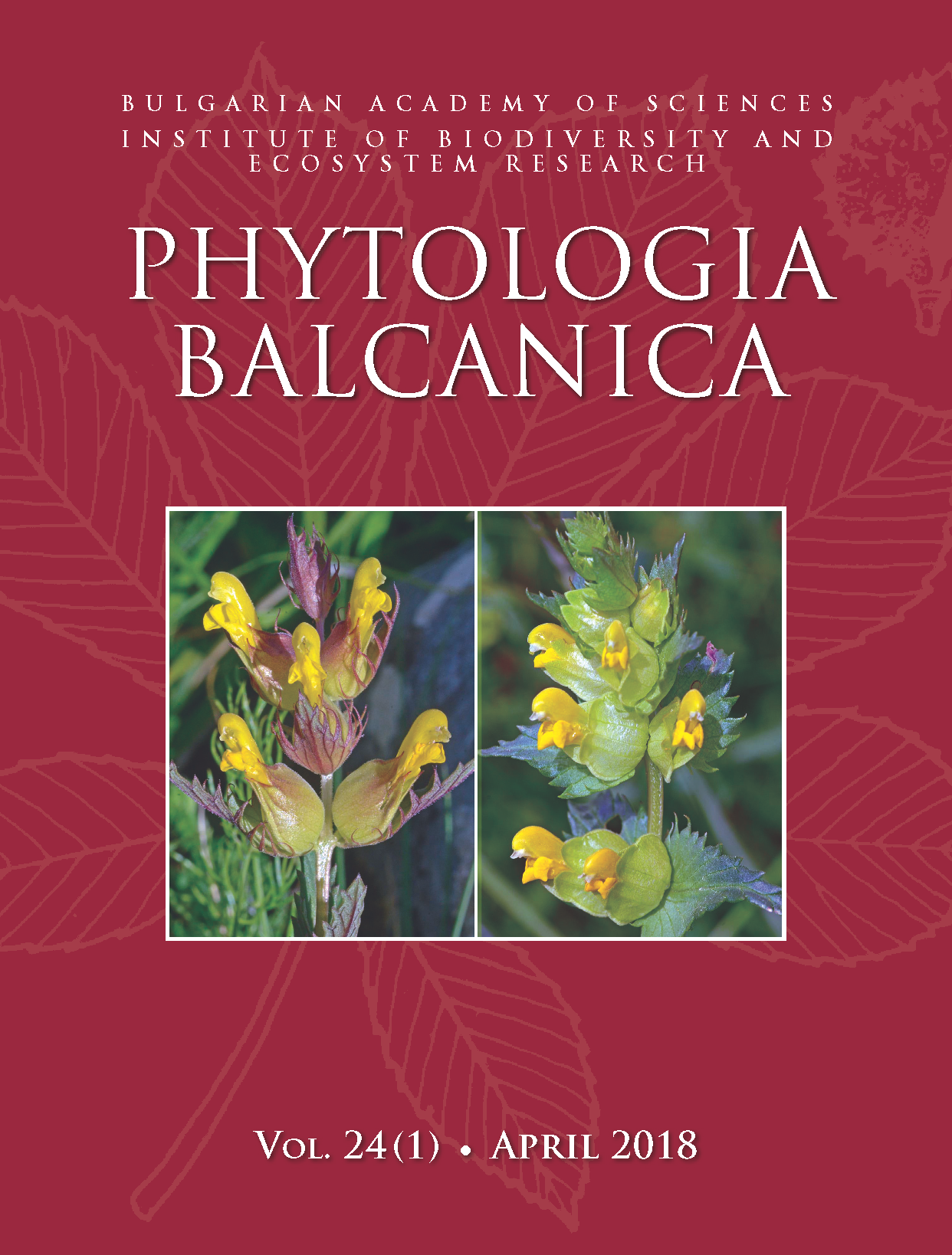 Phytologia Balcanica Cover Page image