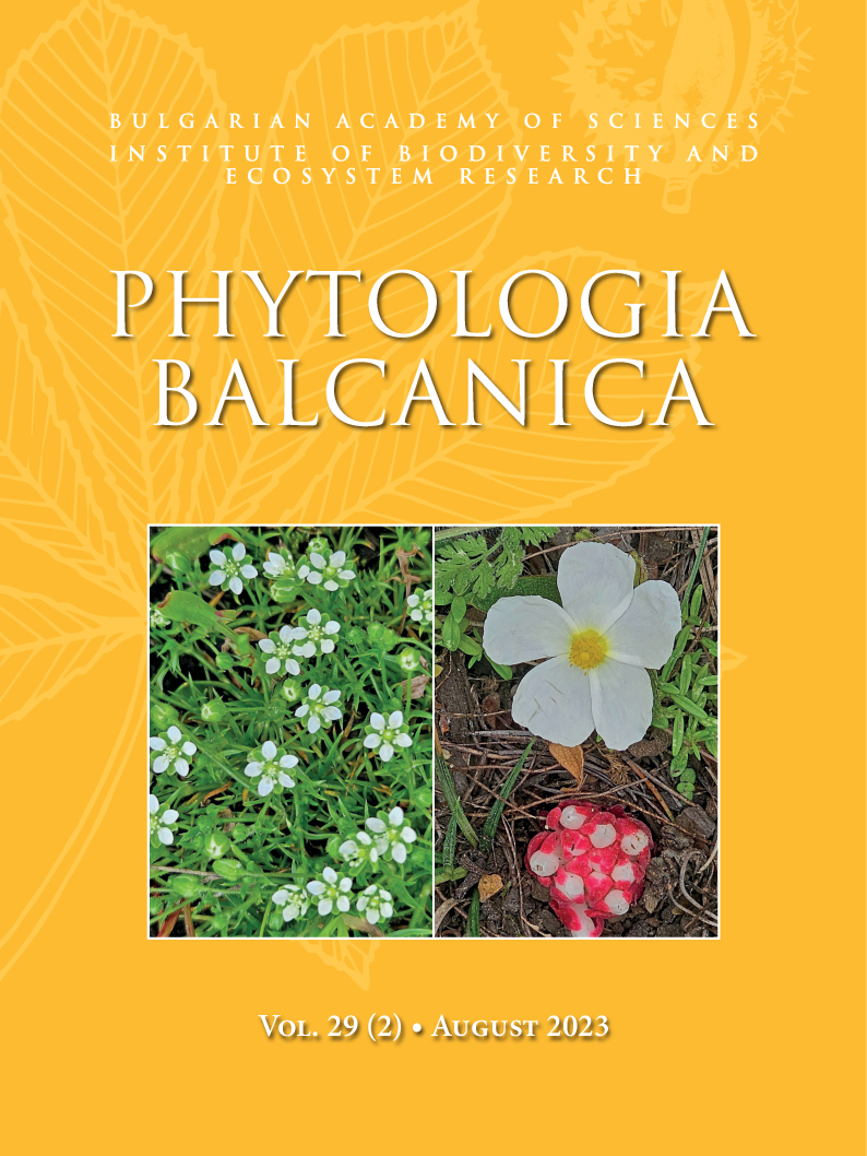 Phytologia Balcanica Cover Page image