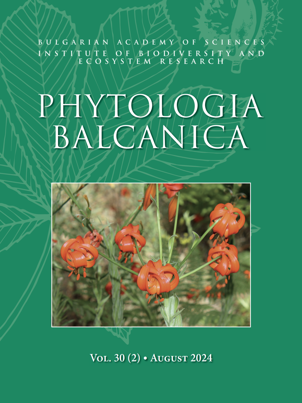 Phytologia Balcanica Cover Page image